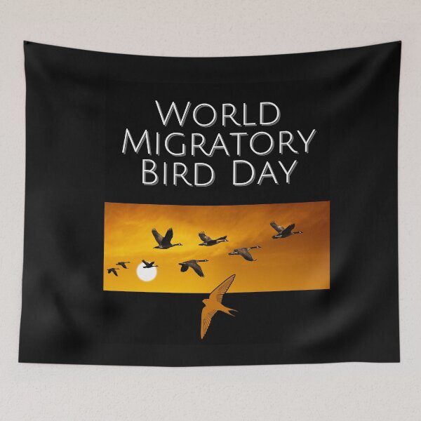 Item preview, World Migratory Bird Day Colorful Nature Design designed and sold by EarthArtDesigns.