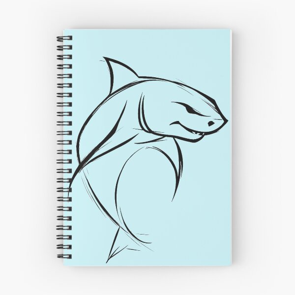 Item preview, Shark |Black and White Sketch| Sea Creature designed and sold by MaryFiore.