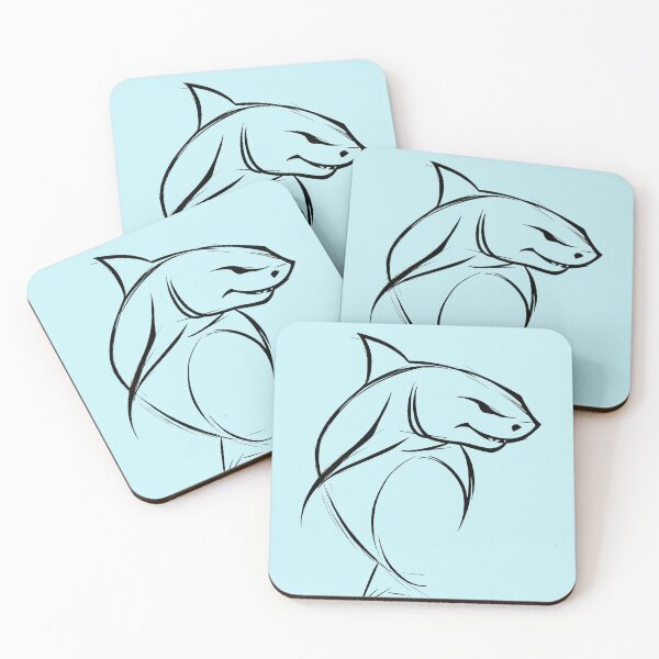 Item preview, Shark |Black and White Sketch| Sea Creature designed and sold by MaryFiore.