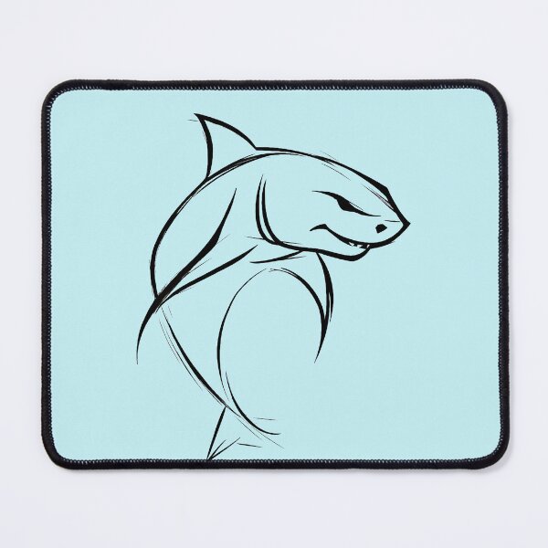 Item preview, Shark |Black and White Sketch| Sea Creature designed and sold by MaryFiore.