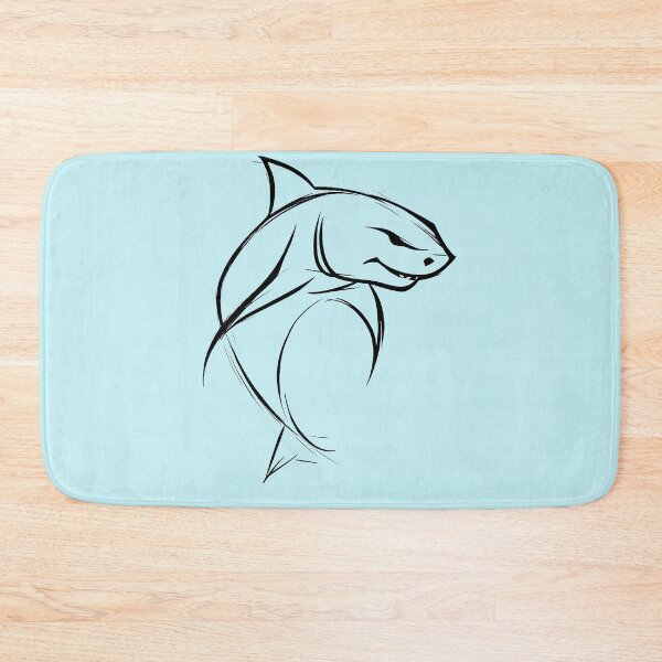 Item preview, Shark |Black and White Sketch| Sea Creature designed and sold by MaryFiore.