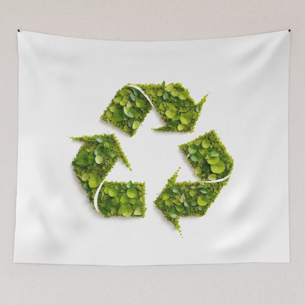 Item preview, Green Leaves Recycle Symbol: Eco-Friendly Design designed and sold by paediilart.