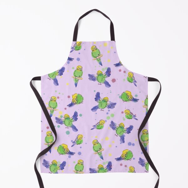 Item preview, Green budgies pattern (pink) designed and sold by PicajoArt.
