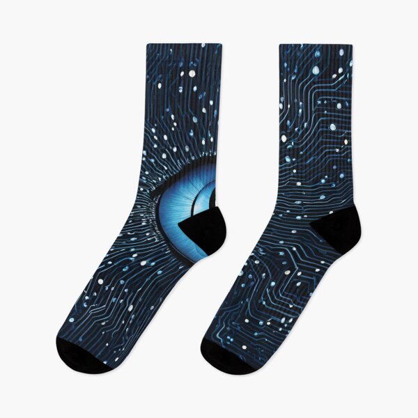 Item preview, Floating Blue Eyes with Binary Code designed and sold by Have Mercy.
