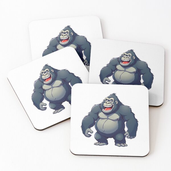 Item preview, Funny and Cute Anime Gorilla designed and sold by ThreeftlyPicks.