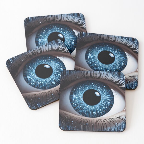 Item preview, Floating Blue Eyes with Binary Code designed and sold by Have Mercy.