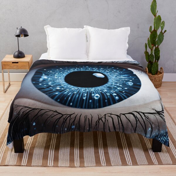 Item preview, Floating Blue Eyes with Binary Code designed and sold by Have Mercy.