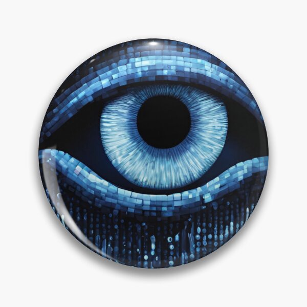 Item preview, Floating Blue Eyes with Binary Code designed and sold by Have Mercy.