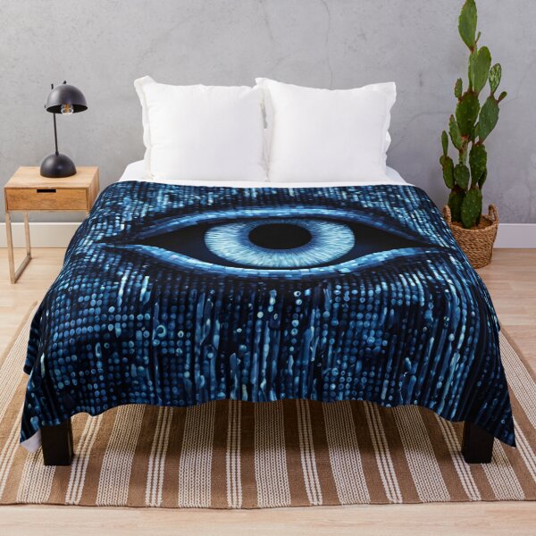 Item preview, Floating Blue Eyes with Binary Code designed and sold by Have Mercy.
