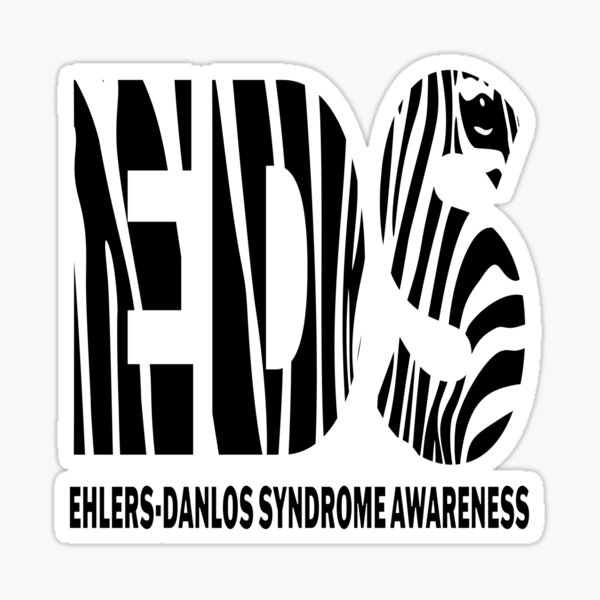 Item preview, Ehlers-Danlos Syndrome Awareness: Typographic Zebra designed and sold by Jesabee Designs.