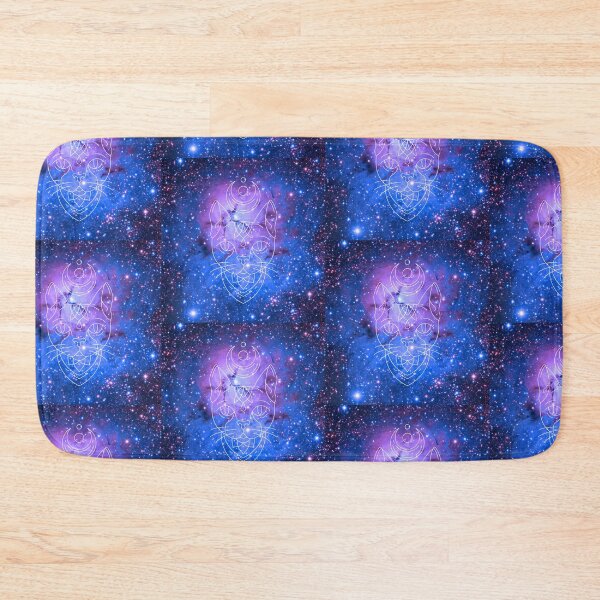 Item preview, Witchy Galactic Mystical Cat Kitty Crescent Moon designed and sold by WildWoodlandWitch.