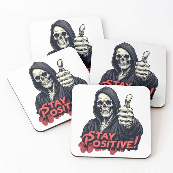 Item preview, Stay Positive (Happy Skeleton) designed and sold by KeopsMurat.