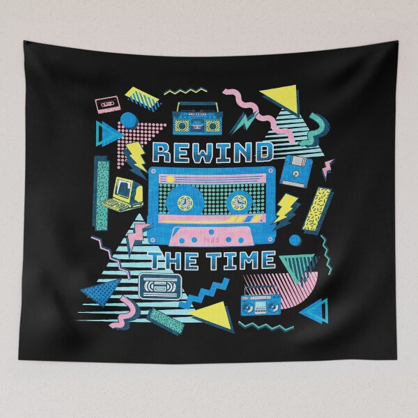 Item preview, Rewind the Time Retro 80s designed and sold by stormstyles.