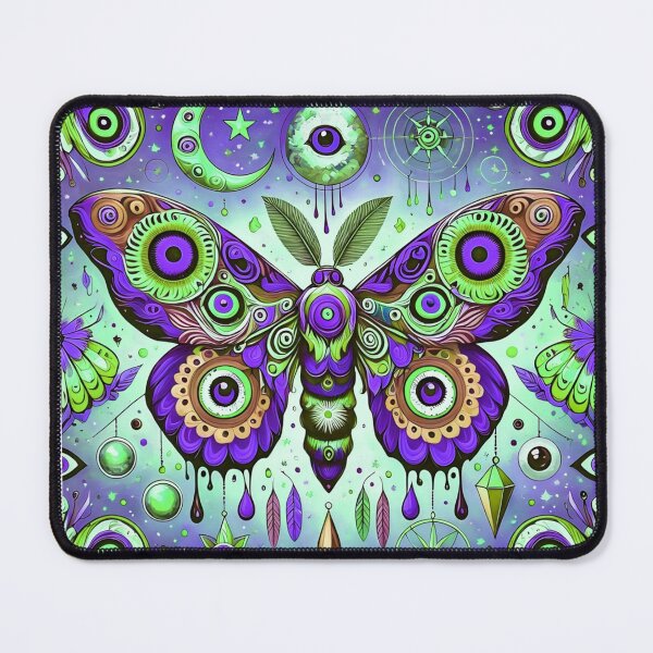 Item preview, PURPLE SURREALISTIC MOTH BUTTERFLY BACKGROUND COLORFUL designed and sold by Arts4U.