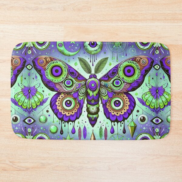 Item preview, PURPLE SURREALISTIC MOTH BUTTERFLY BACKGROUND COLORFUL designed and sold by Arts4U.