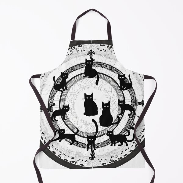 Item preview, Mystical Mandala of Black Cats designed and sold by MandalasShops.