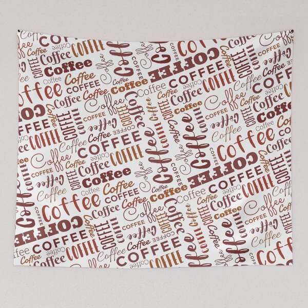 Item preview, Coffee Typography Pattern designed and sold by Karl Perkins.