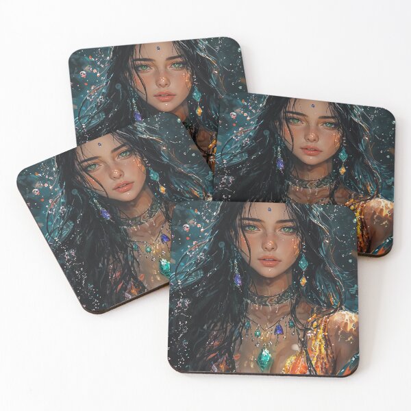 Item preview, Emerald Enchantress of the Lotus Waters designed and sold by oanaunciuleanu.