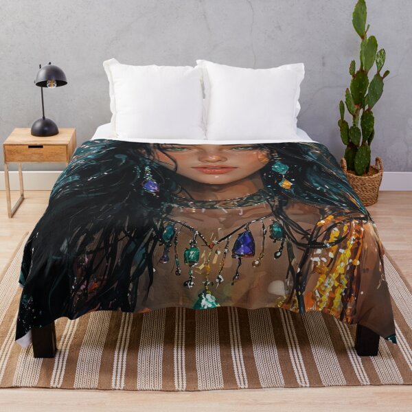 Item preview, Emerald Enchantress of the Lotus Waters designed and sold by oanaunciuleanu.