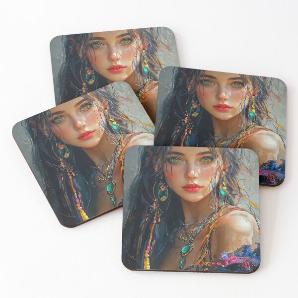 Item preview, Emerald Enchantress of the Lotus Waters designed and sold by oanaunciuleanu.
