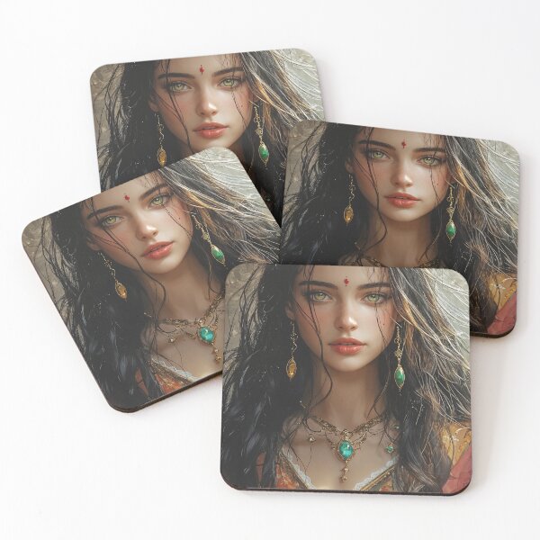 Item preview, Emerald Enchantress of the Lotus Waters designed and sold by oanaunciuleanu.