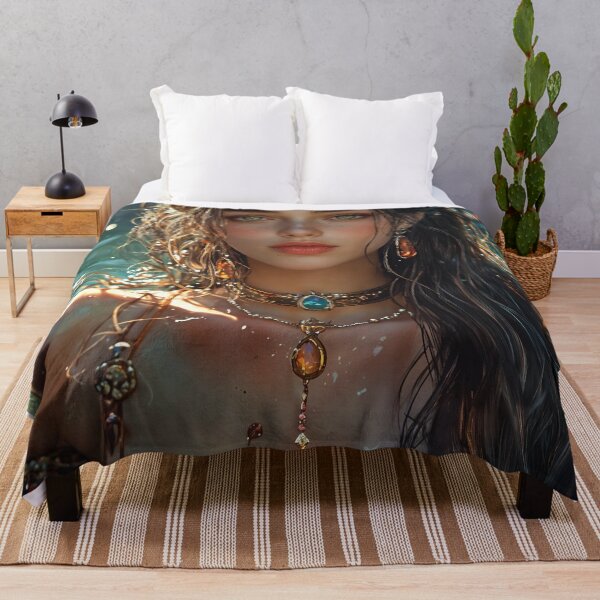 Item preview, Emerald Enchantress of the Lotus Waters designed and sold by oanaunciuleanu.