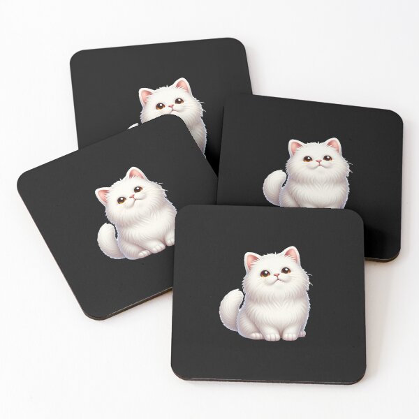 Item preview, White Fluffy Cat designed and sold by dsxclothing.