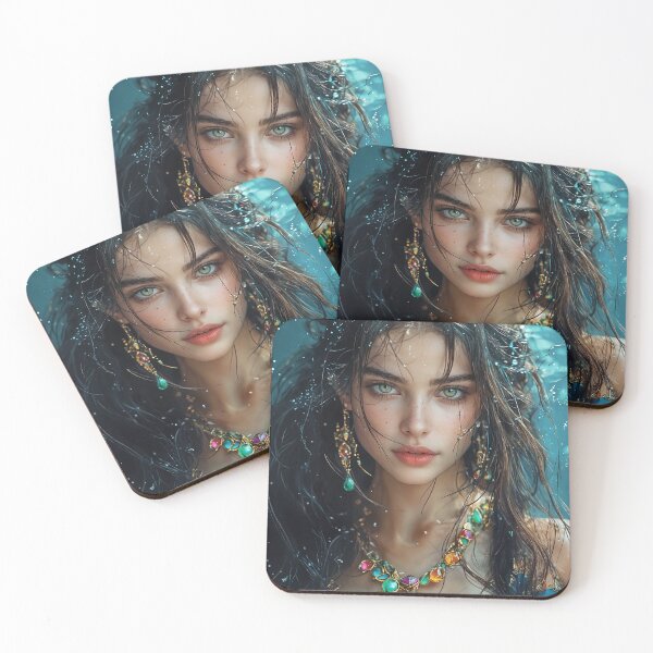 Item preview, Emerald Enchantress of the Lotus Waters designed and sold by oanaunciuleanu.