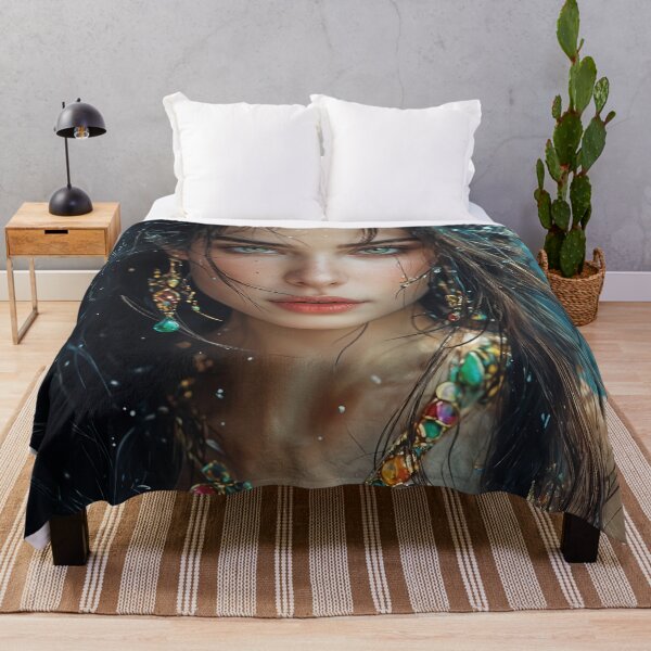Item preview, Emerald Enchantress of the Lotus Waters designed and sold by oanaunciuleanu.