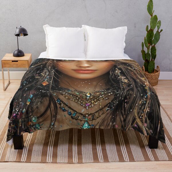 Item preview, Emerald Enchantress of the Lotus Waters designed and sold by oanaunciuleanu.