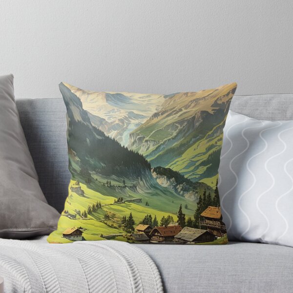 Item preview, Alpine Bliss: Vintage Swiss Alps Travel Poster Art designed and sold by paediilart.