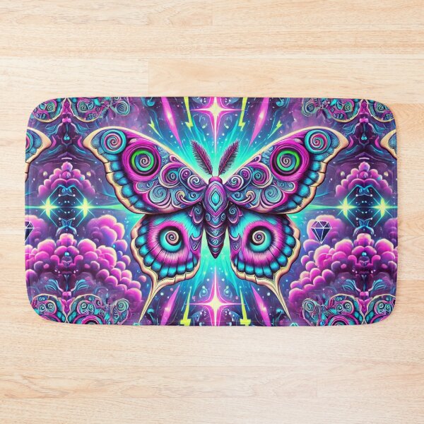 Item preview, INSANE BEAUTIFUL VIBRANT MAGENTA PURPLE MOTH GALATIC PATTERN designed and sold by Arts4U.