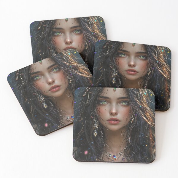 Item preview, Emerald Enchantress of the Lotus Waters designed and sold by oanaunciuleanu.