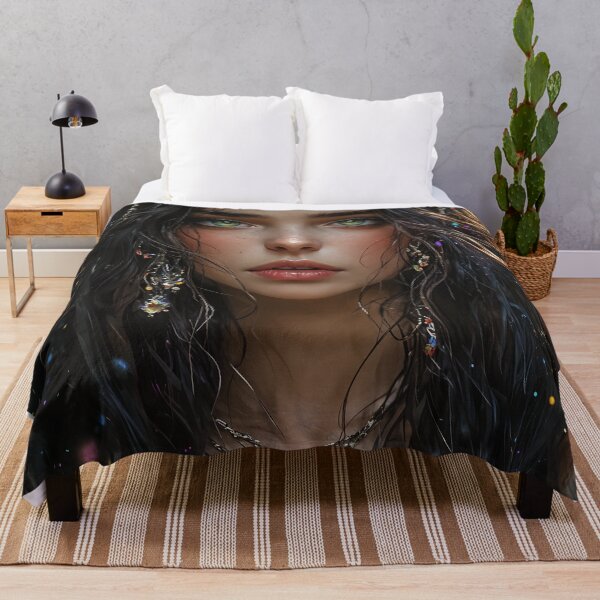 Item preview, Emerald Enchantress of the Lotus Waters designed and sold by oanaunciuleanu.