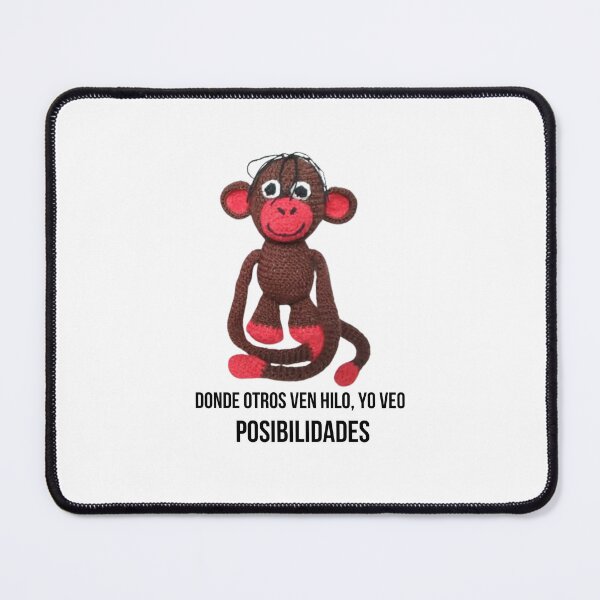 Item preview, Brown Crochet Monkey with Phrase designed and sold by amigurumivane.