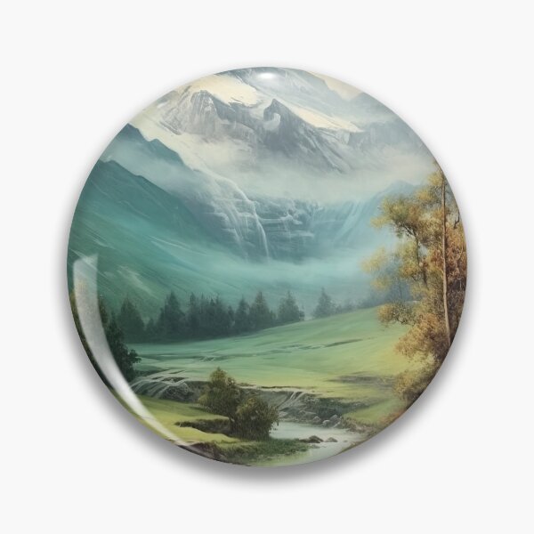 Item preview, Vintage Tranquility: Swiss Alps Classic Travel Art designed and sold by paediilart.