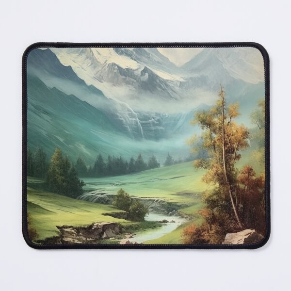 Item preview, Vintage Tranquility: Swiss Alps Classic Travel Art designed and sold by paediilart.