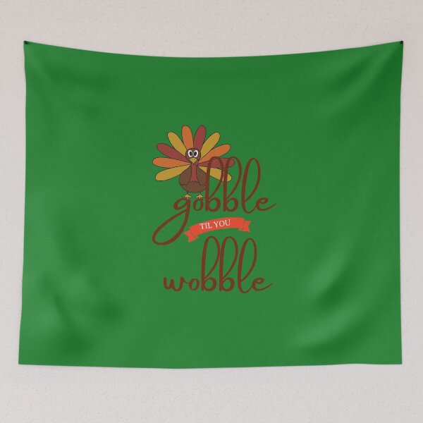 Item preview, Funny Turkey Day Shirt Gobble Til You Wobble Thanksgiving Tee.  designed and sold by TrebdoraCrafts.