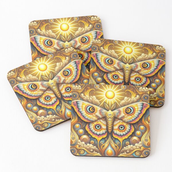 Item preview, GOLDEN MOTH BUTTERFLY PATTERN BACKGROUND designed and sold by Arts4U.