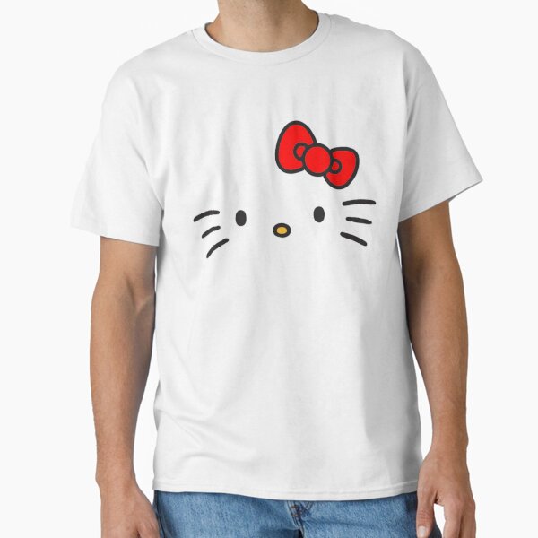 Vista previa del artículo con la obra «Cara de Hello Kitty (Lazo rojo)», diseñado y vendido por iloveyourcupid.