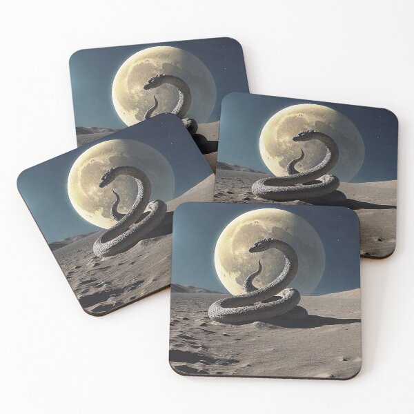 Item preview, a snake on the moon designed and sold by OpraOpra.