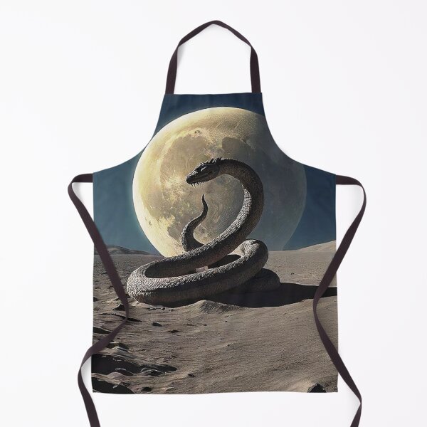 Item preview, a snake on the moon designed and sold by OpraOpra.