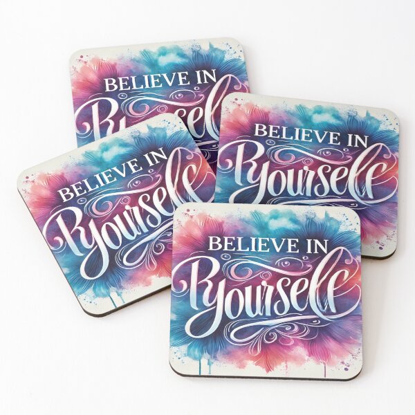 Item preview, Believe in Yourself - Motivational Watercolor Design designed and sold by bigramy.