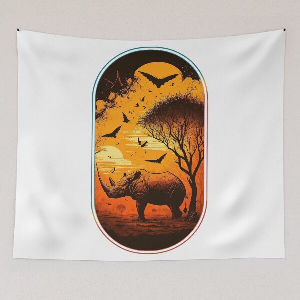 Item preview, Rhino Grace: Beauty in Armor designed and sold by WildlifeSafari.