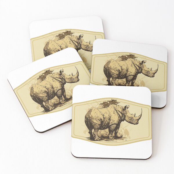 Item preview, Rhino Path: Trails of the Mighty Beast designed and sold by WildlifeSafari.