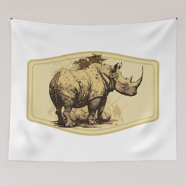 Item preview, Rhino Path: Trails of the Mighty Beast designed and sold by WildlifeSafari.