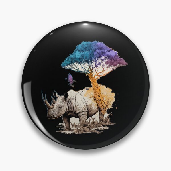 Item preview, Rhino’s Heart: Protecting the Wilderness designed and sold by WildlifeSafari.