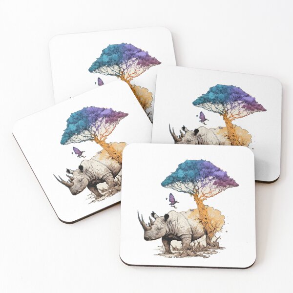 Item preview, Rhino’s Heart: Protecting the Wilderness designed and sold by WildlifeSafari.