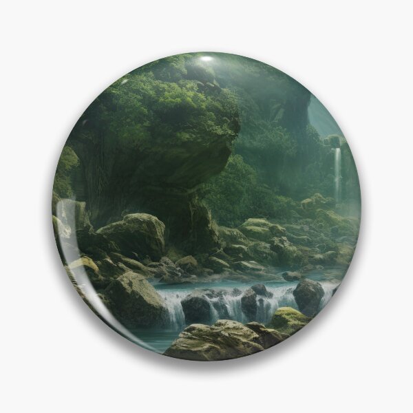 Item preview, Serenity in the Tropics: A Panoramic Rainforest Dreamscape designed and sold by paediilart.