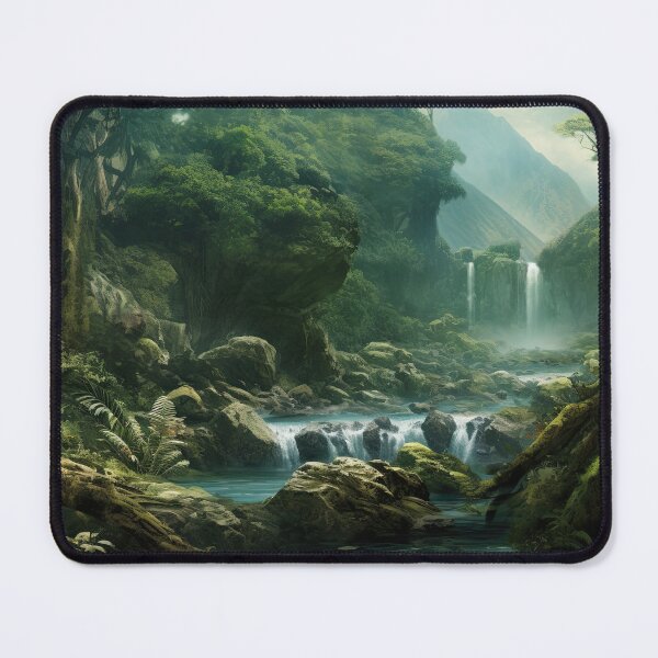 Item preview, Serenity in the Tropics: A Panoramic Rainforest Dreamscape designed and sold by paediilart.